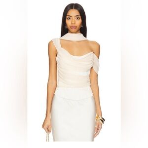 LPA ‘Adara’ corset top with neck scarf